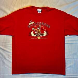🛶 Vintage Goofy "Wilderness Tours" Graphic Tee XL Camping Gorpcore Dad